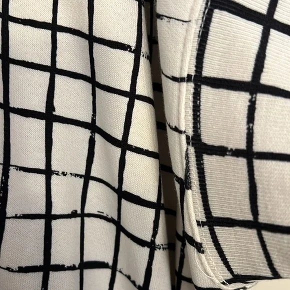 Dries Van Noten Halovara Grid Print Blouse Sweatshirt  with Rhinestone Details - Picture 4 of 15